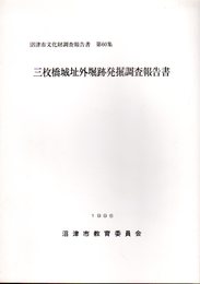 沼津市文化財調査報告書　第60集　三枚橋城址外堀跡発掘調査報告書