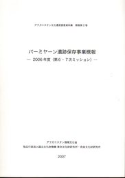 アフガニスタン文化遺産調査資料集　概報第2巻　バーミヤーン遺跡保存事業概報－2006年度(第6・7次ミッション)