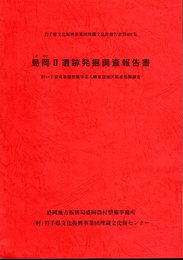 岩手県文化振興事業団埋蔵文化財報告書第407集　島岡Ⅱ遺跡発掘調査報告書　担い手育成基盤整備事業八幡東部地区関連発掘調査