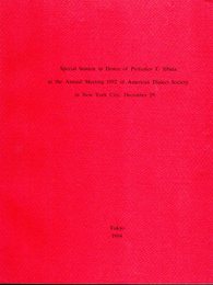 Special Session in Honor of Professor T. Sibata at the Annual Meeting 1992 of American Dialect Society in New York City, December 29