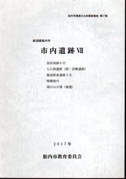 胎内市埋蔵文化財調査報告　第27集　新潟県胎内市　市内遺跡Ⅶ　鳥坂城跡6次/七の割遺跡(附：宮崎遺跡)/築地館東遺跡3次/柴橋地内/城の山古墳(補遺)