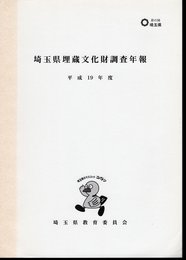 埼玉県埋蔵文化財調査年報　平成19年度