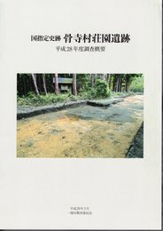 国指定史跡　骨寺村荘園遺跡　平成28年度調査概要