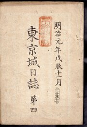 明治元年戊辰十一月　東京城日誌　第四