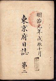 明治元年戊辰十月　東京府日誌　第二