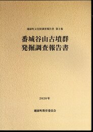 越前町文化財調査報告書第3集　番城谷山古墳群発掘調査報告書