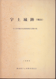 宇土市埋蔵文化財調査報告書第10集　宇土城跡(城山)