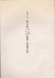 重要文化財熊本城東十八間櫓・北十八間櫓・五間櫓修理工事報告書