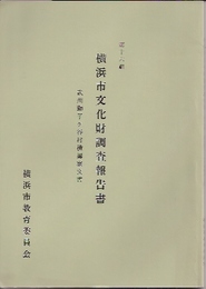 横浜市文化財調査報告書　第十六輯　武州獅子ヶ谷村横溝家文書