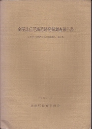 金屋比丘尼城遺跡発掘調査報告書