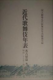 近代歌舞伎年表　名古屋篇　第１巻　明治元年～明治２０年