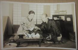 森赫子　村田正雄　サイン入りブロマイド　新派