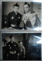 映画スチール「鞍馬天狗　天狗廻状」　４枚　嵐寛寿郎　美空ひばり