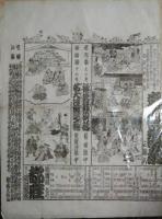 都座（新富座）辻番付　明治２９年２月　「楼門五三桐」　中村芝翫