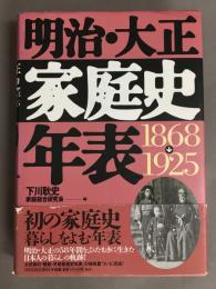 明治・大正家庭史年表 : 1868→1925
