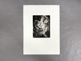 Ivan Miladinovic 銅版画蔵書票 Nymph and Satyr 9/100
