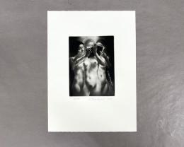 Ivan Miladinovic 銅版画蔵書票　[裸体画] 46/100