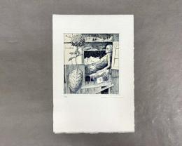 アルフォンス・イノウエ　銅版画　蔵書票　02　39/40