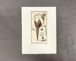 アルフォンス・イノウエ　銅版画　蔵書票　09　31/50