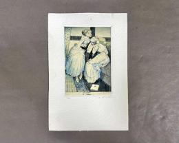 アルフォンス・イノウエ　銅版画　蔵書票　10　7/50