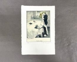 アルフォンス・イノウエ　銅版画　蔵書票　13　31/50