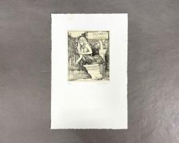 アルフォンス・イノウエ　銅版画　蔵書票　16　EP