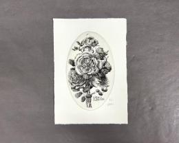 林由紀子　銅版画　蔵書票　05　5/60