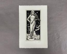 林由紀子　銅版画　蔵書票　06　4/70