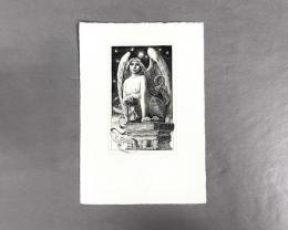 林由紀子　銅版画　蔵書票　10　11/50