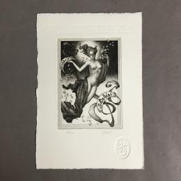林由紀子　銅版画　蔵書票　13　68/70
