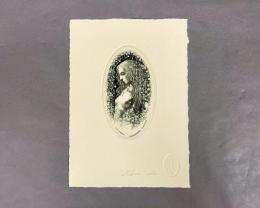 坂東壮一　銅版画　蔵書票　33