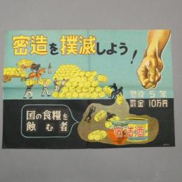 密造酒　密造を撲滅しよう！　ポスター