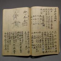 『密教紫微斗数鑑法占術　中国古伝姓名易断』（毛筆写本・和綴じ）