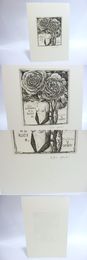 林由紀子銅版蔵書票「バラ連祷2」