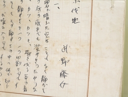 武野藤介草稿