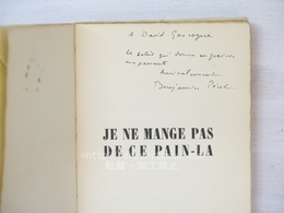 Je ne mange pas de ce pain-la　献呈署名入