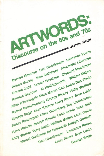 現代美術館連・洋書、英語）Art Words , Discourse On The Early 80's