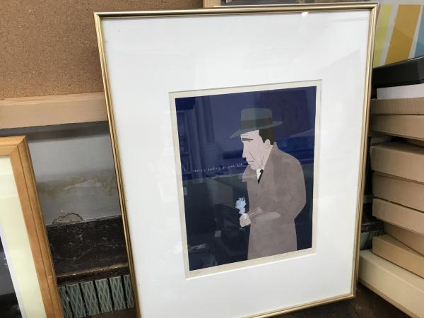 和田誠 イラスト ハンフリー ボガート 木版画 サイン Ed 平井の本棚 古本 中古本 古書籍の通販は 日本の古本屋 日本の古本屋