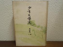 少年文学史　明治篇 下巻