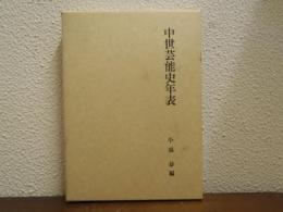中世芸能史年表