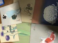 木版　四季の栞