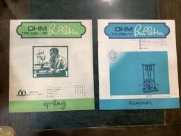 OHM bulletin = オームブレテン　’７４VOL.１０　’７５VOL.11　’７５VOL.１２　’７７VOL.１３　４冊セット