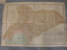 地図　鎌倉　77×45㎝　昭和二年横須賀鎮守府