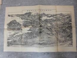 相模国鎌倉名所及江の島全図　45×72㎝