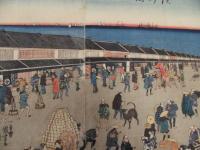 横浜浮世絵　横浜本町之図　国芳