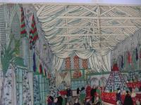 横浜浮世絵　横浜英吉利商館繁栄図　芳幾画　三枚続き