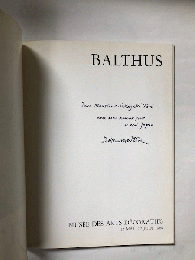 (仏文)　BALTHUS(バルテュス)　図録　署名入り