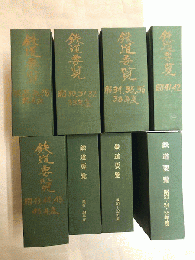 鉄道要覧　昭和25,26,28～36,38,41～55年度＋昭和47年度ダイジェスト版　28冊を8冊に合本