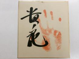 貴乃花手形色紙　一枚