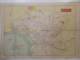 東京市電車案内　第八集　電車運転系統図　31×４４，５センチ